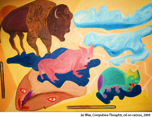 Jai Wax, Compulsive Thoughts, oil on canvas, 2009